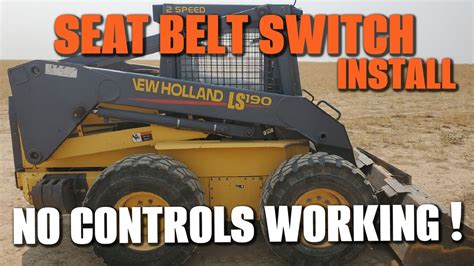 cat skid steer seat switch location|skid steer seat belt switch.